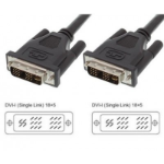 Techly ICOC-DVI-9000 DVI cable 1.8 m DVI-I Black