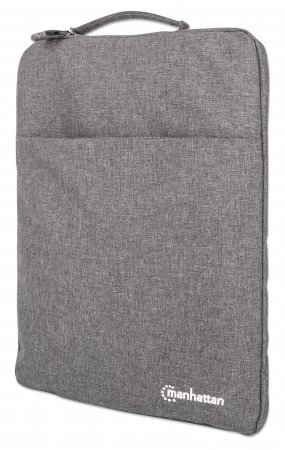 Image of Manhattan Seattle Laptop Sleeve 15.6", Grey, Padded, Extra Soft...