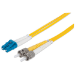 Intellinet Fiber Optic Patch Cable, OS2, LC/ST, 2m, Yellow, Duplex, Single-Mode, 9/125 µm, LSZH, Fibre, Lifetime Warranty, Polybag