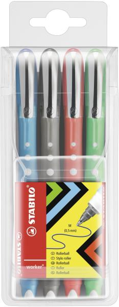 Photos - Pen STABILO worker colorful Black, Blue, Green, Red 4 pc(s) /4  2019