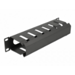 DeLOCK 10″ Cable Management Routing Panel with opening 1U black
