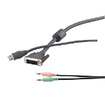 Linksys F1D9201-10 KVM cable Black 3 m