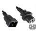 Microconnect PE152018 power cable Black 1.8 m C20 coupler C15 coupler