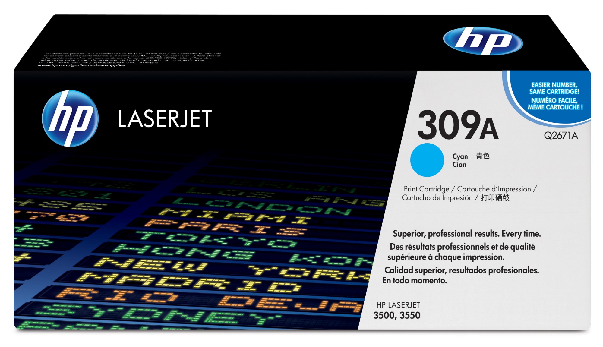 HP Q2671A/309A Toner cartridge cyan, 4K pages/5% for HP Color LaserJet 3500