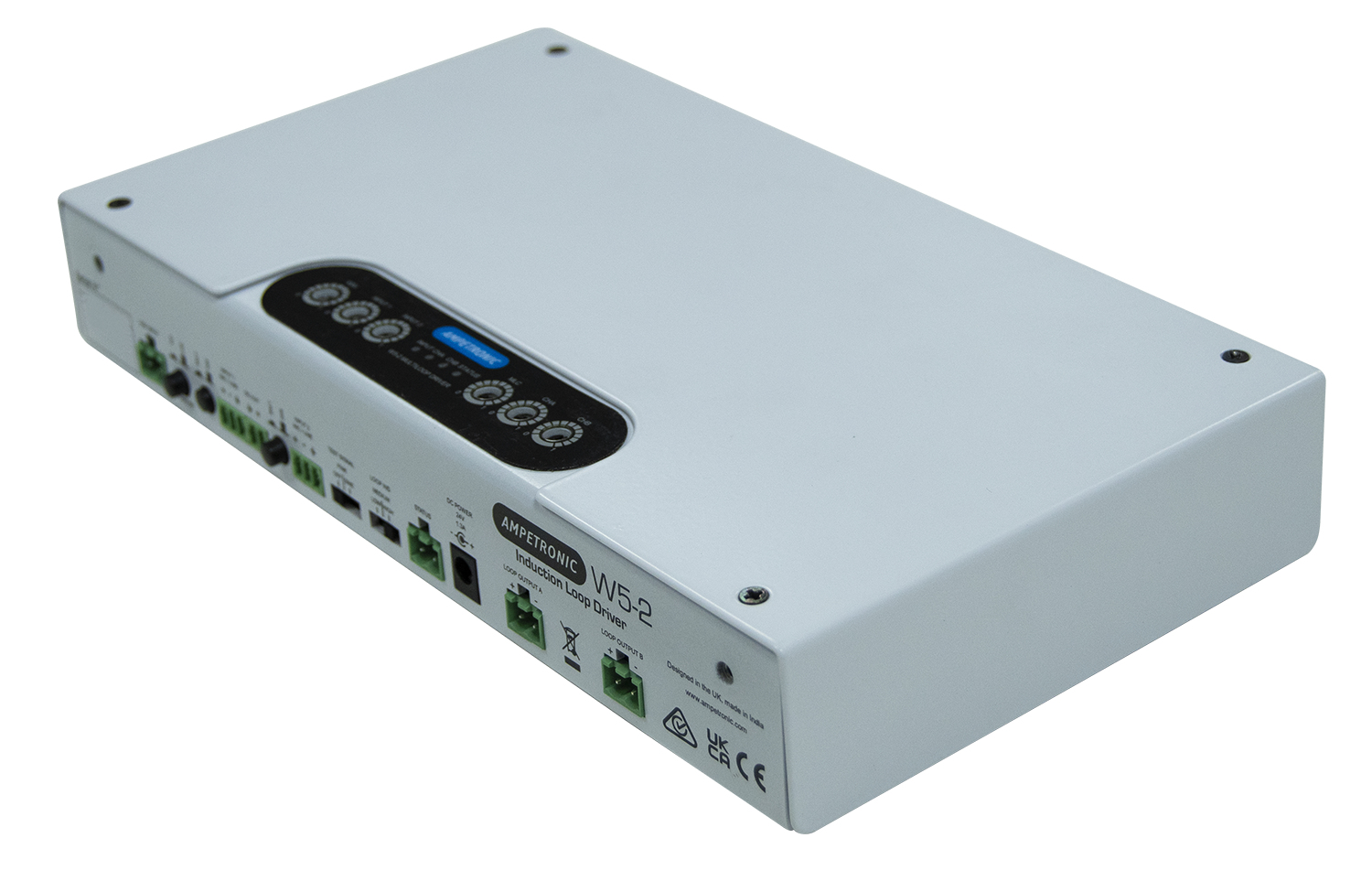 Ampetronic W5-2 audio amplifier Silver