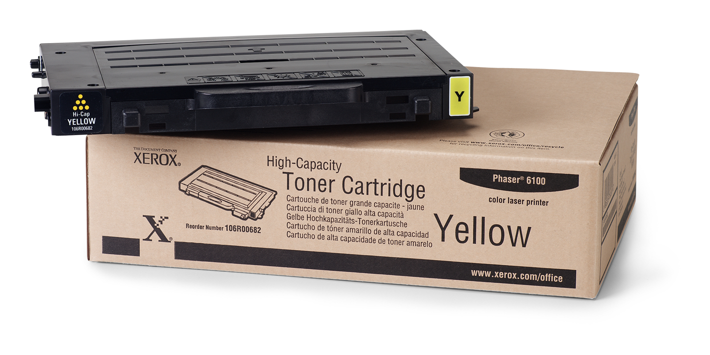 Image of Xerox 106R00682 Toner yellow high-capacity, 5K pages/5% for Xerox...