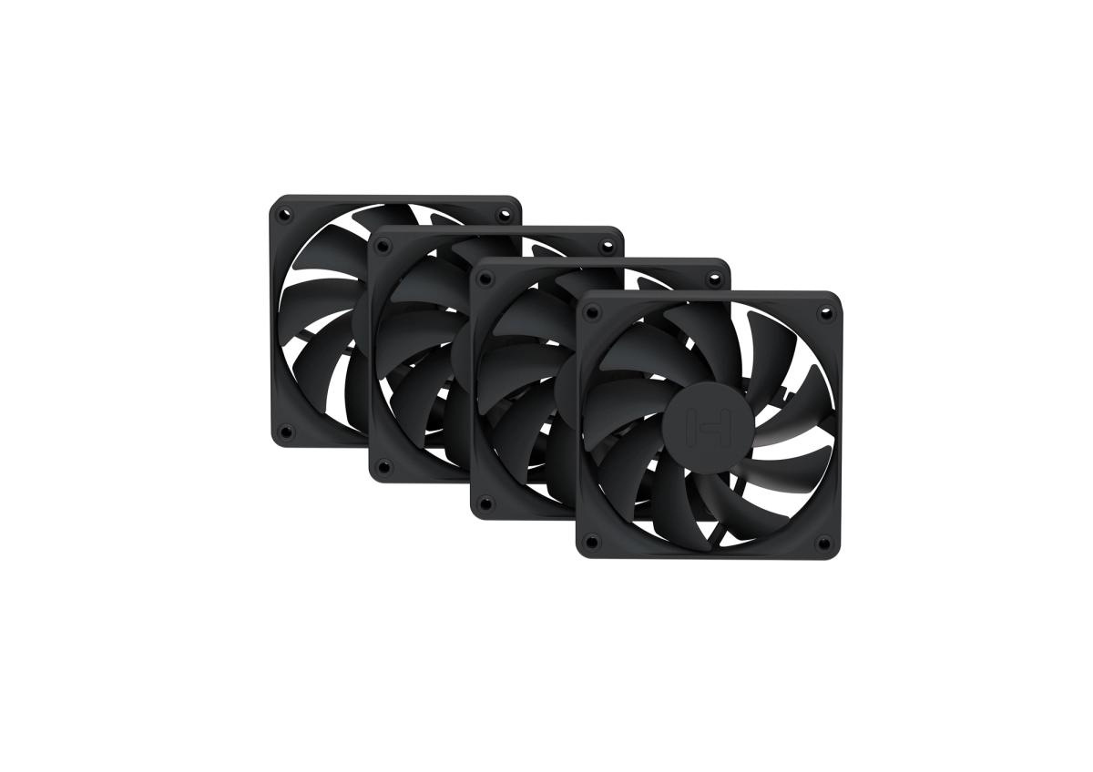 HYTE FAN- -FA12-BB-4 computer cooling system Processor 12 cm Black 4 p