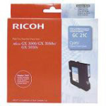 Ricoh 405533/GC-21C Gel cartridge cyan, 1K pages ISO/IEC 19752 for Ricoh Aficio GX 2500/3000/5050/7000