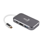AEROCOOL Delta USB Type-C Multifunction Adapter with USB 3.1, 4K 60hz HDMI, Type-C Power Delivery and Data Sy
