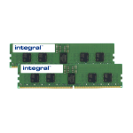 Integral 32GB (2x16GB) SERVER RAM MODULE KIT DDR5 4800MHZ PC5-38400 REGISTERED ECC RANK1 1.1V 2GX8 CL40