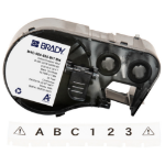 Brady M4C-500-595-WT-BK printer label Black, White Self-adhesive printer label