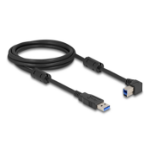 DeLOCK USB 5 Gbps Cable Type-A male to Type-B male 90° left angled 2 m