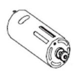 Zebra Kit Ribbon Take-Up DC Motor (includes cable) RH & LH