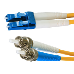 Cablenet 20m OS2 9/125 LC-ST Duplex Yellow LSOH Fibre Patch Lead