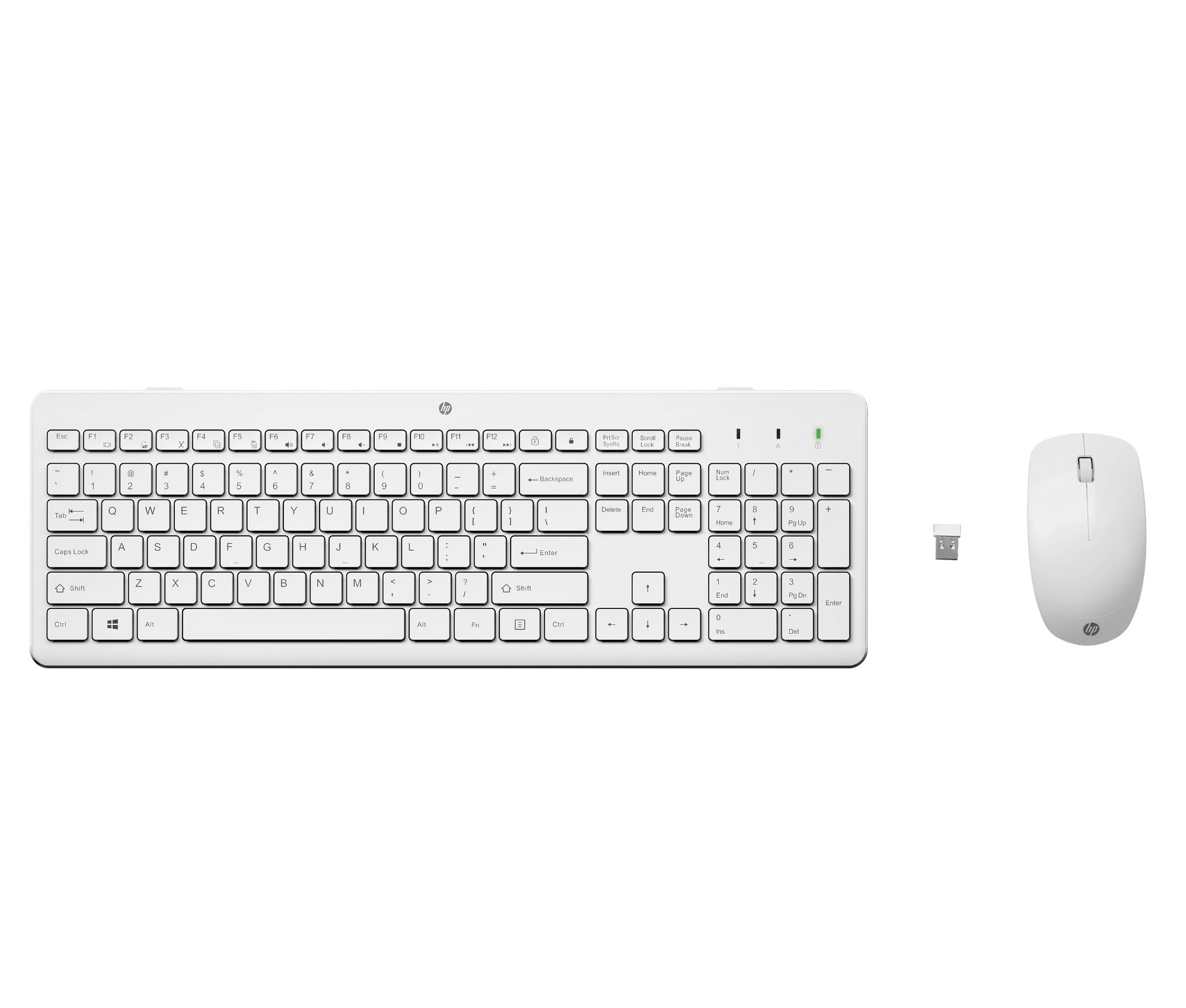 HP STORE 3PL keyboard Mouse included RF Wireless White