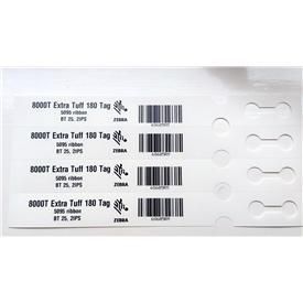 Image of Zebra 8000T Extra Tuff 180 Tag, wristbands, synthetic, 102mm