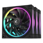 DeepCool FL12-3 in 1 Computer case Fan 12 cm Black 3 pc(s)
