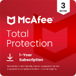 McAfee MTP00UNR3RDD security software Antivirus security 3 license(s) 1 year(s)