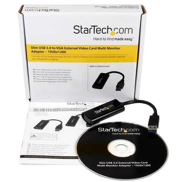 StarTech.com USB 3.0 to VGA Adapter - Slim Design - 1920x1200