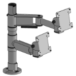 Ergonomic Solutions SP2 400mm Pole w/ 300mm Elbow