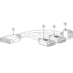 KVM local IO cable for UCSservers consolePort REMANUFACTURED