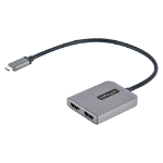 StarTech.com MST14CD122HD USB graphics adapter 3840 x 2160 pixels Black, Gray
