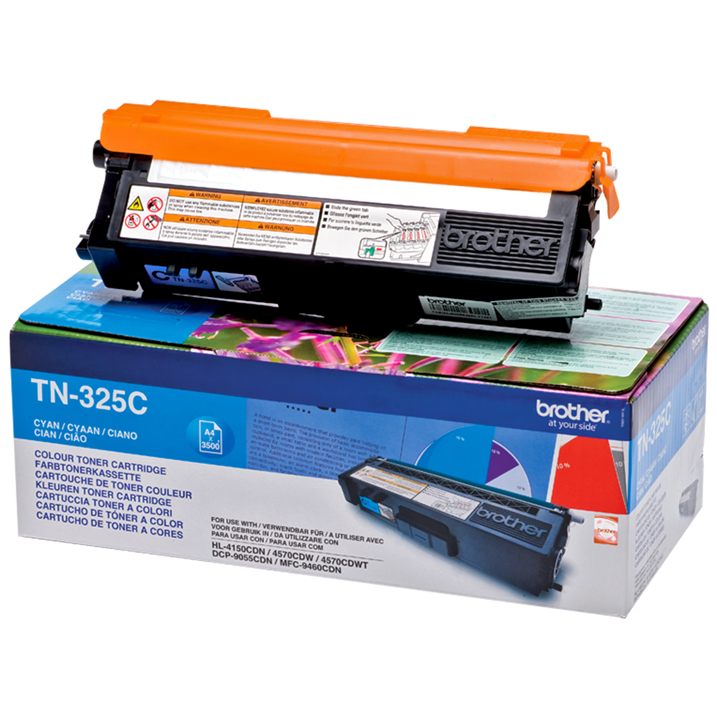 Image of Brother TN-325C Toner cyan high-capacity, 3.5K pages ISO/IEC 19798...