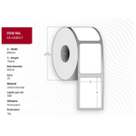 Capture CA-LB3017 printer label White