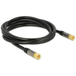 DeLOCK 88919 coaxial cable 2 m F RG-6/U Black
