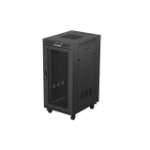 Lanberg FF01-6824-23BL rack 24U Vrijstaande rek Zwart