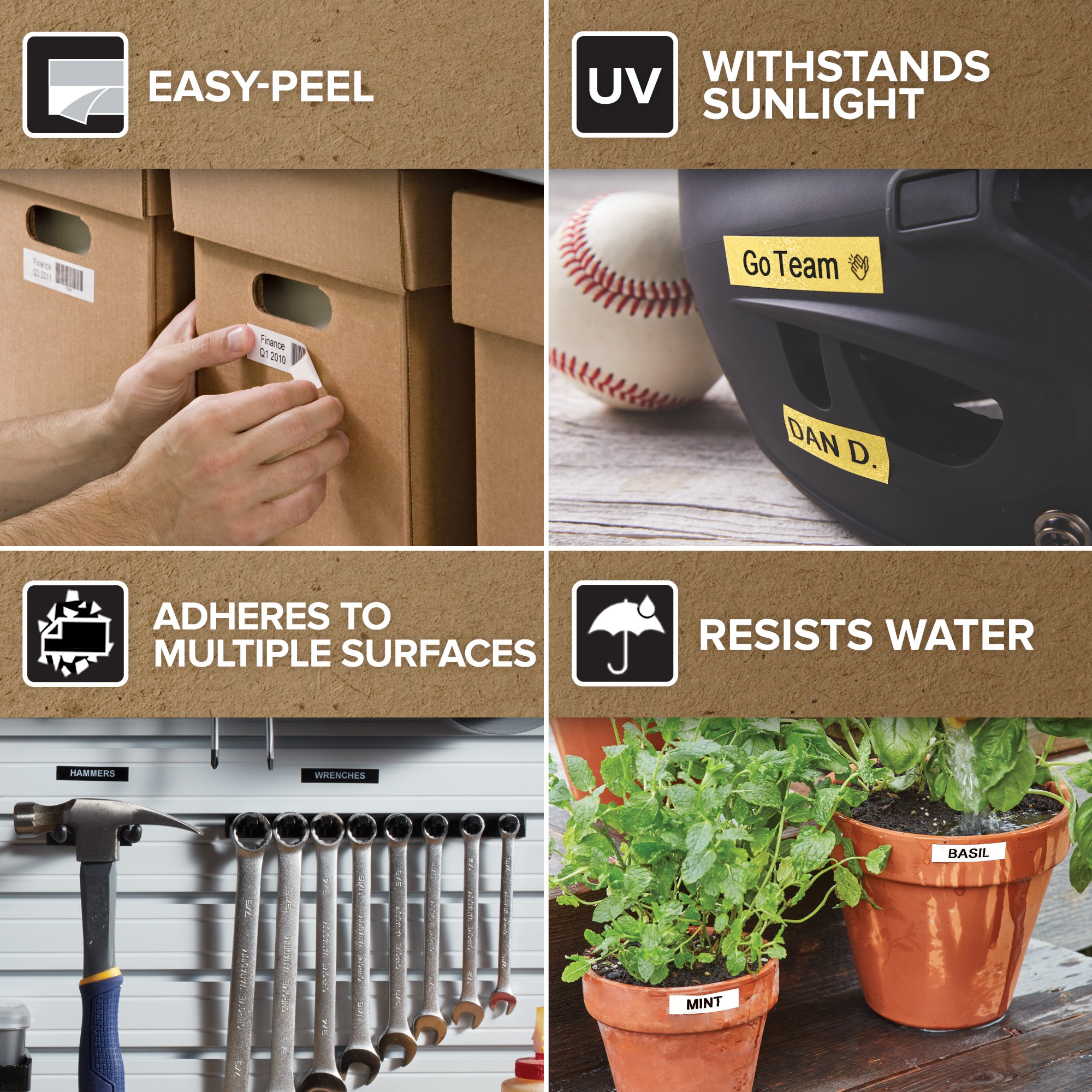 Dymo 45017/S0720570 DirectLabel-etikettes black on red 12mm x 7m for Dymo D1 6-12mm/19mm/24mm/9-12mm/9-19mm