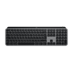 Logitech Master MX Keys S for Mac keyboard Office RF Wireless + Bluetooth QWERTY US International Aluminium, Black