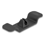 DeLOCK Cable holder Clip self-adhesive set 3 pieces black