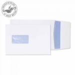 Blake Purely Packaging Gusset Pocket Peel and Seal Window White C5 229Ã—162Ã—25 120g Pk 125