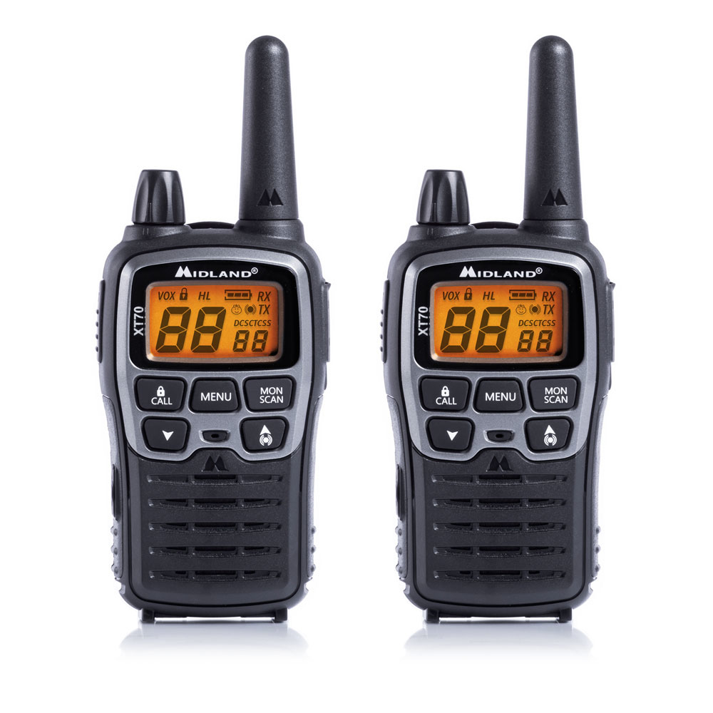 Image of Midland XT70 two-way radio 24 channels 446.00625 - 446.09375 MHz...