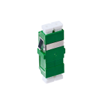 4Cabling LC/APC OS1/OS2 Singlemode Through Coupler Flangeless Duplex | Green