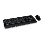 Microsoft Wireless Desktop 3050 keyboard Mouse included RF Wireless QWERTZ German Black