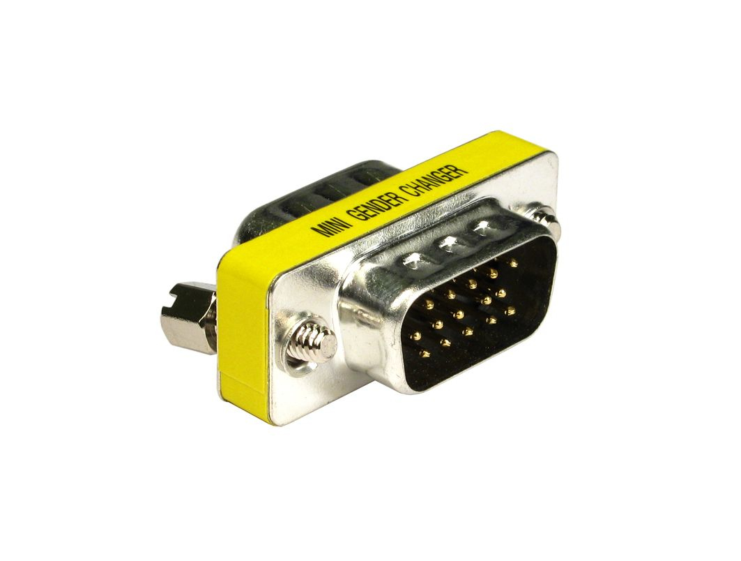 Cables Direct AD-121 cable gender changer D15 HD Stainless steel