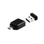 Verbatim Nano - USB 2.0 Drive Drive con Adattatore Micro USB da 32 GB - Black