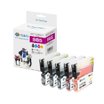 G&G 14078 inktcartridge 5 stuk(s) Compatibel Zwart, Geel, Magenta, Cyaan