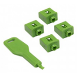 SYBA SY-ACC24084 port blocker Port blocker + key SFP Green 1 pc(s)