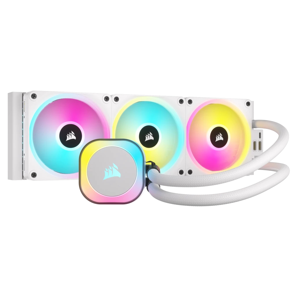 Image of Corsair H150I Processor Liquid cooling kit 12 cm White