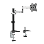 LogiLink BP0076 flat panel bureau steun 68,6 cm (27") Zwart, Roestvrijstaal
