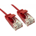 Cables Direct ERSLIM-101R netwerkkabel Rood 1 m Cat6 U/UTP (UTP)
