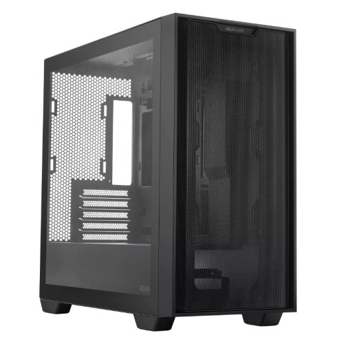 Image of ASUS A21 Gaming Case w/ Glass Window Micro ATX Mesh Front 380mm...
