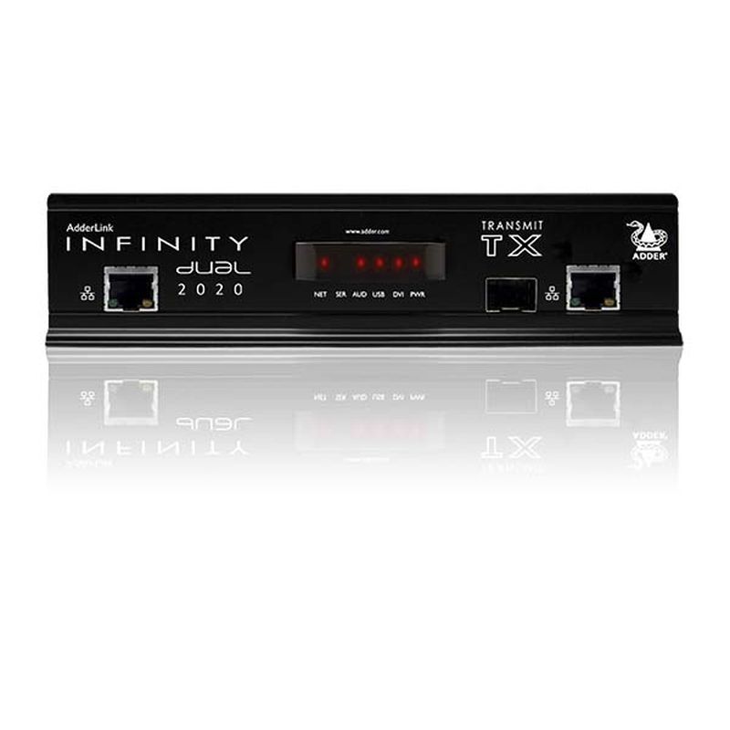Image of ADDER ALIF2020T ADDERLINK INFINITY DUAL DVI-SL + 4 USB TR - GBIC