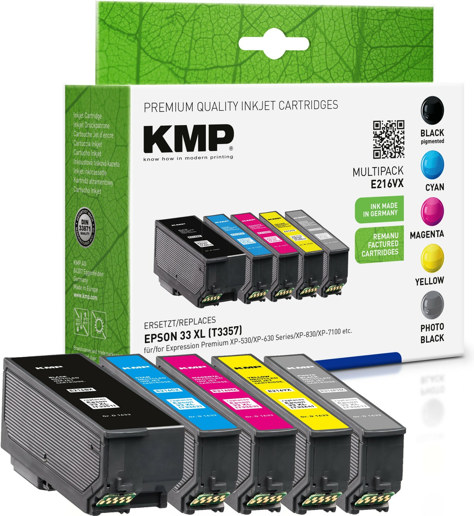 KMP 1633,4055 ink cartridge Compatible High (XL) Yield Photo black