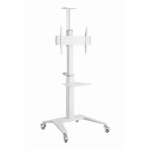 Gembird Aluminum TV floor stand with caster wheels, 37" - 70", baltas |