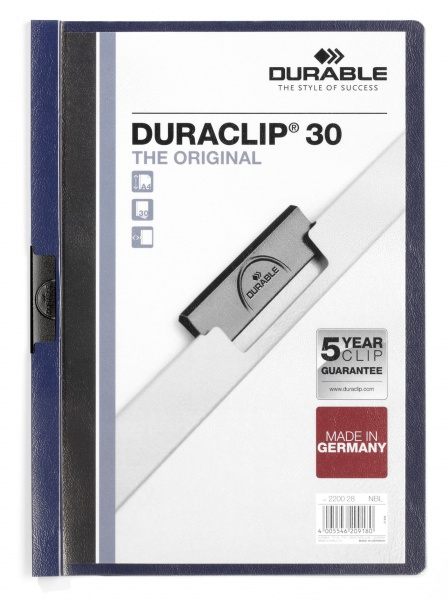 Photos - Other consumables Durable DURACLIP PVC Blue A4 220028 