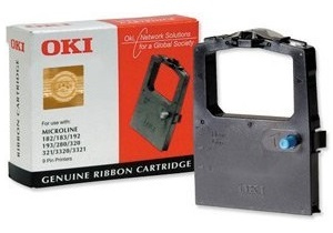 Oki Fabric Ribbon Cassette For Microline 182/183/192/193/280/320/321/3320/3321 Black 09002303